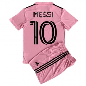 Baby Fußballbekleidung Inter Miami Lionel Messi #10 Heimtrikot 2023-24 Kurzarm (+ kurze hosen)